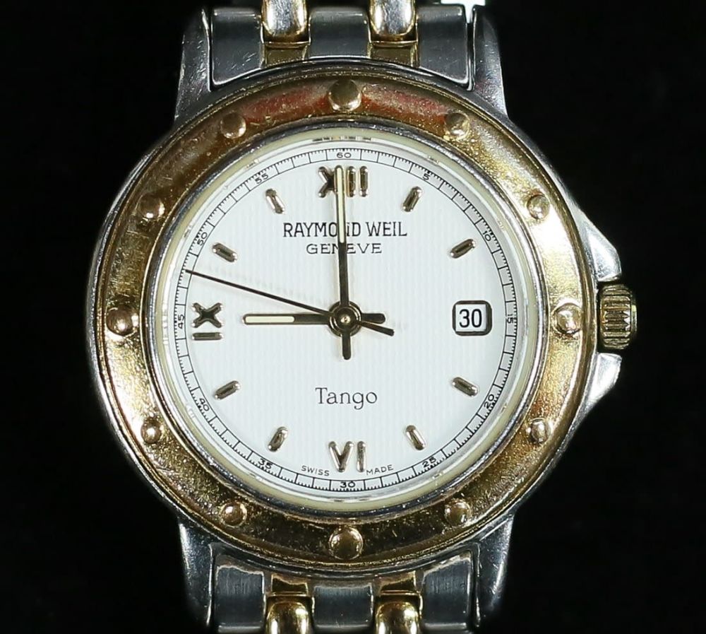 Lot 249: Raymond Weil Ladies Tango Two Tone Watch