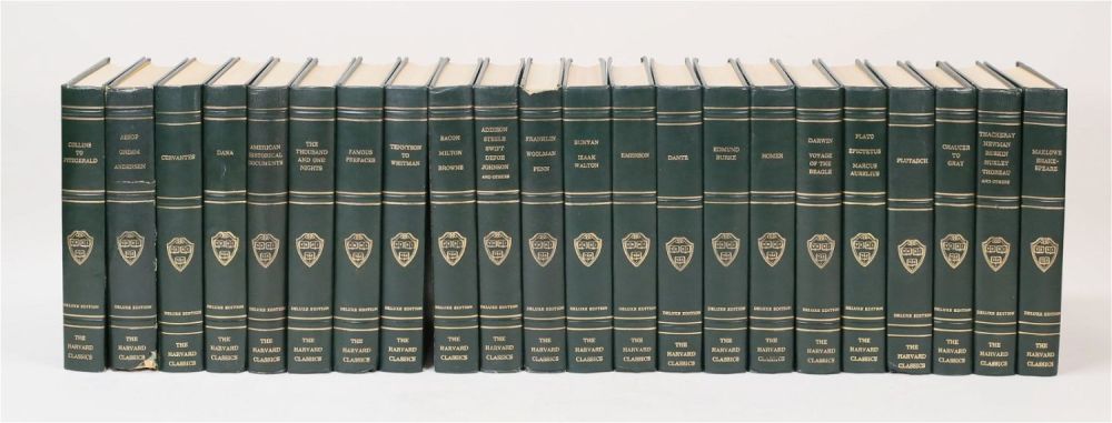 Lot 386: 22 Volumes The Harvard Classics