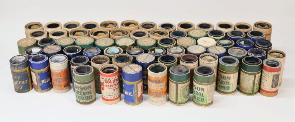 Lot 389: Lot of Phonograph Cylinder Records Mostly Edison