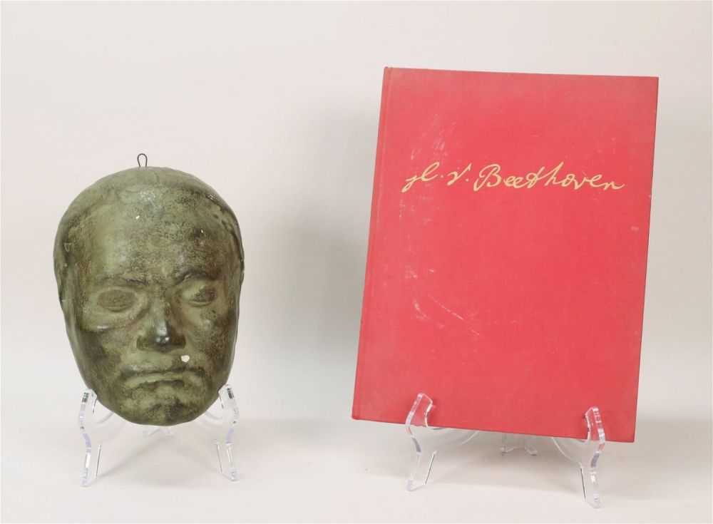 Lot 390: Beethoven Life Mask & Book