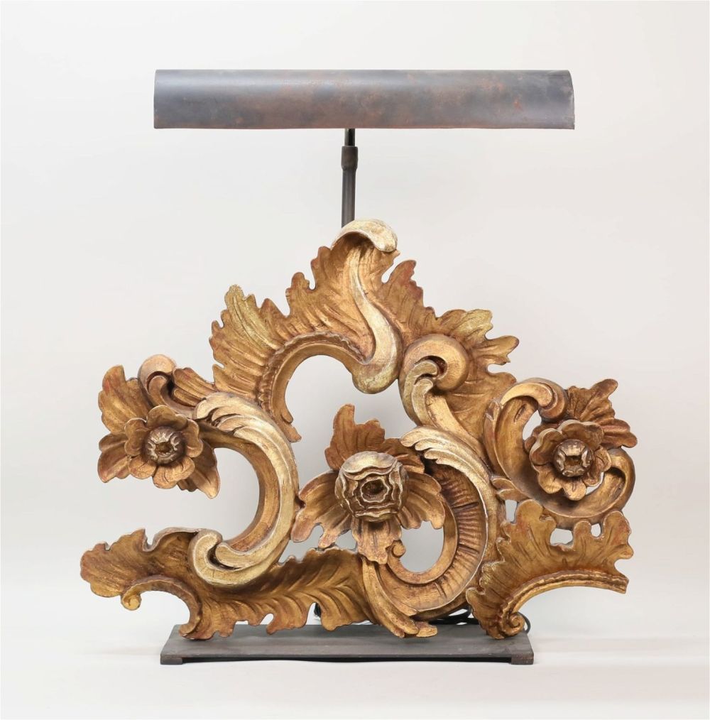Lot 418: Restoration Hardware Acanthus Scroll Task Lamp