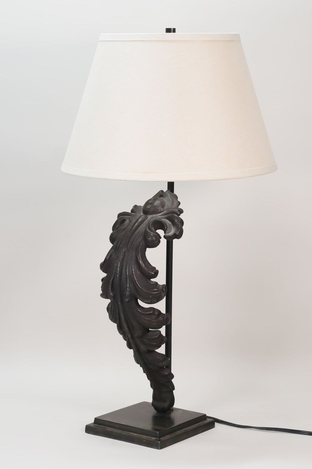 Lot 419: Restoration Hardware Acanthus Leaf Artifact Lamp