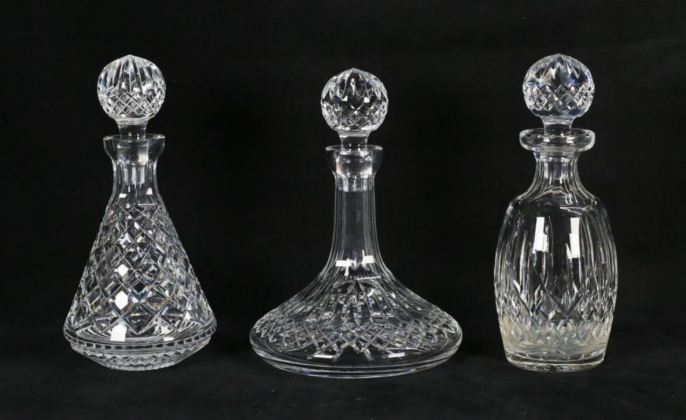 Lot 427: 3 Waterford Crystal Decanters