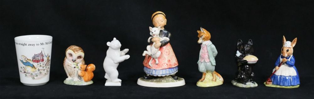 Lot 438: Lot of Porcelain Figurines Beswick, Bunnykins