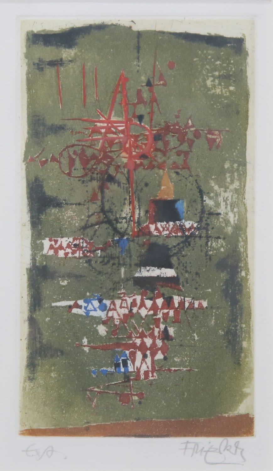 Lot 197: Johnny Friedlaender Artist's Proof Etching