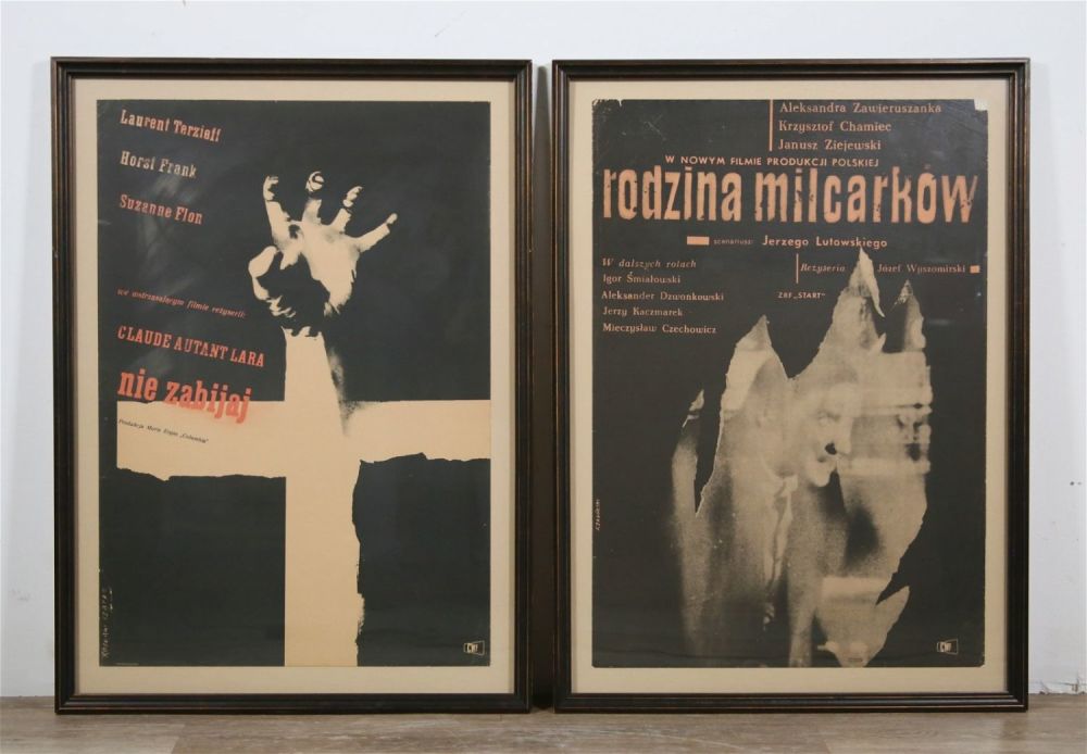 Lot 210: 2 Vintage 1960s Polish Movie Posters