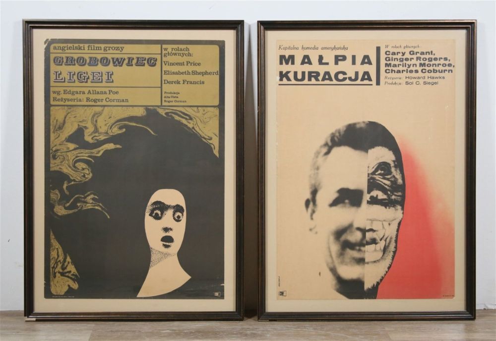 Lot 211: 2 Vintage 1960s Polish Movie Posters