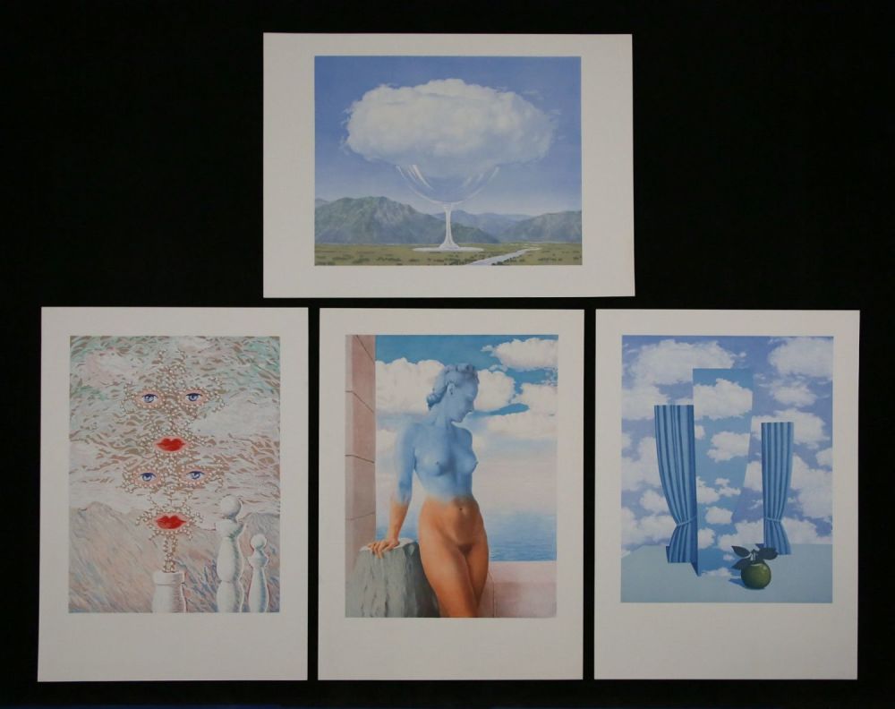 Lot 298: After Rene Magritte 4 Lithographs