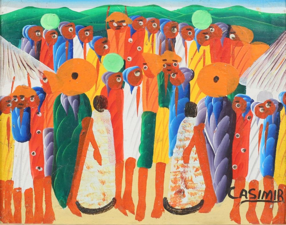 Lot 305: Laurent Casimir Haitian Oil on Canvas