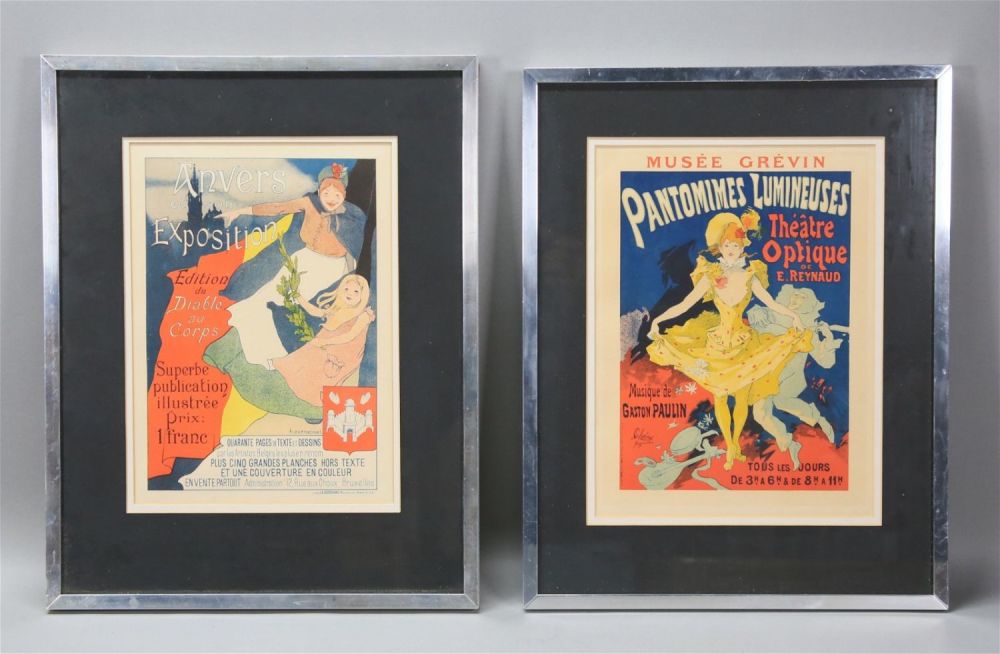 Lot 311: 2 Advertising Lithographs Les Maitres de l'Affiche