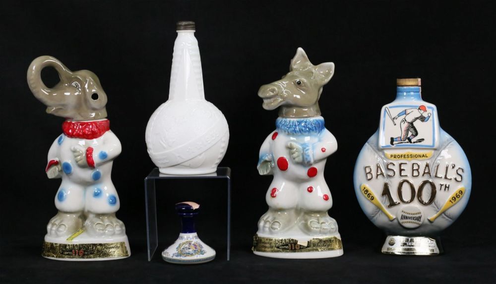 Lot 313: Lot of Vintage Liquor Decanters