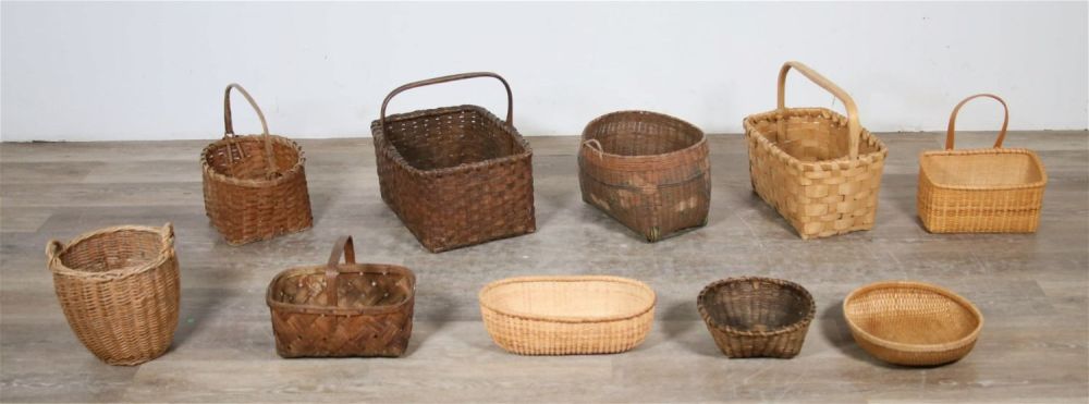 Lot 319: Lot of 10 Baskets