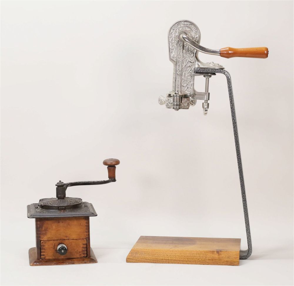 Lot 322: Champion Wine Opener & Vintage Coffee Grinder