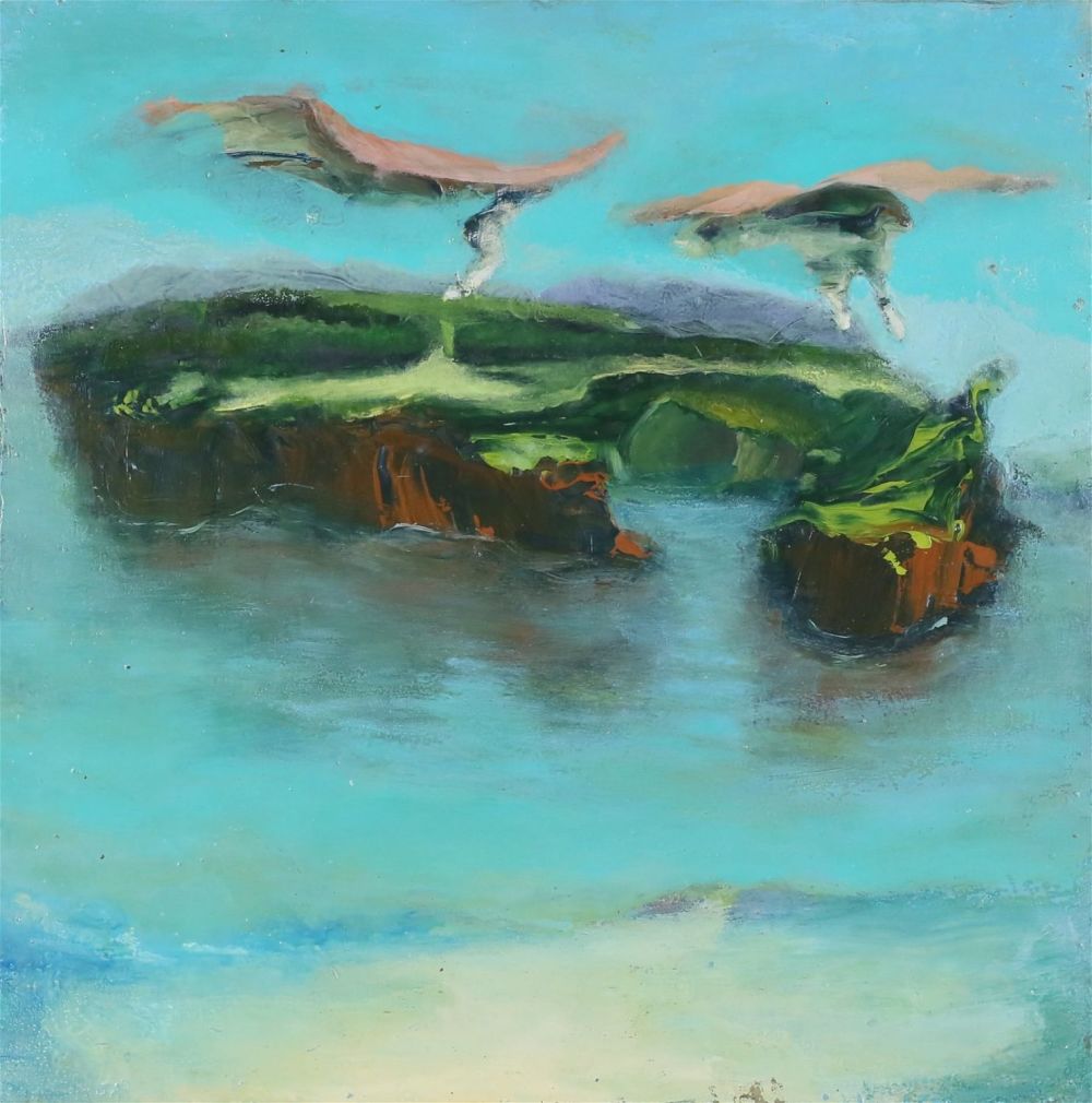 Lot 346: Acrylic on Panel Abstract