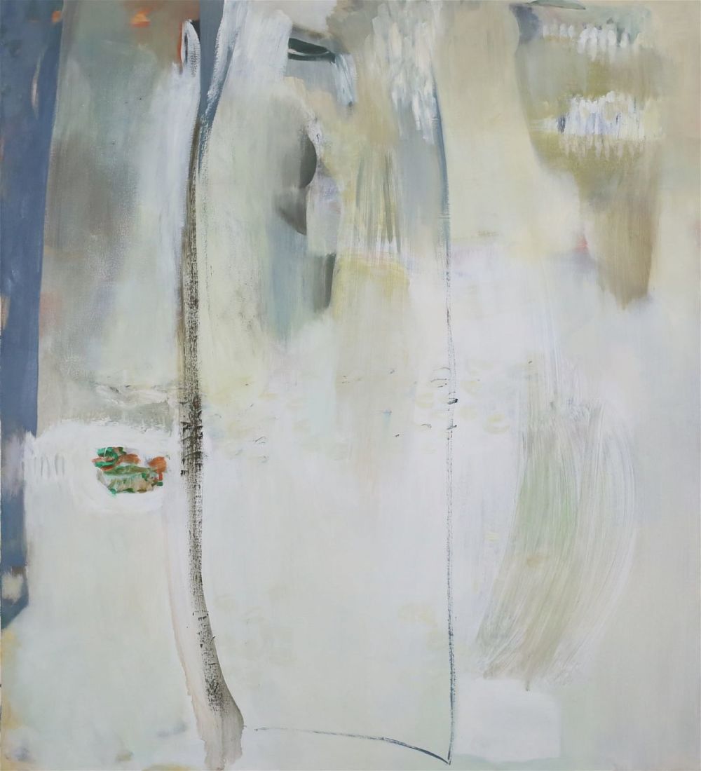 Lot 348: Winter Gyeoul Kim Modern Abstract Oil on Canvas