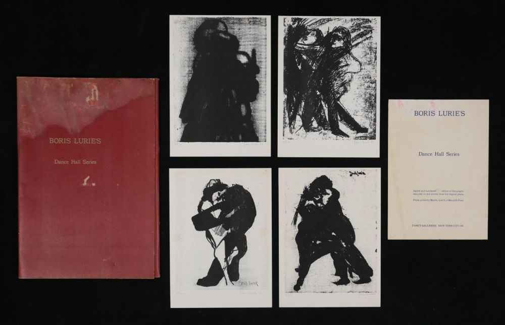 Lot 363: Boris Lurie 4 Dance Hall Series Lithographs
