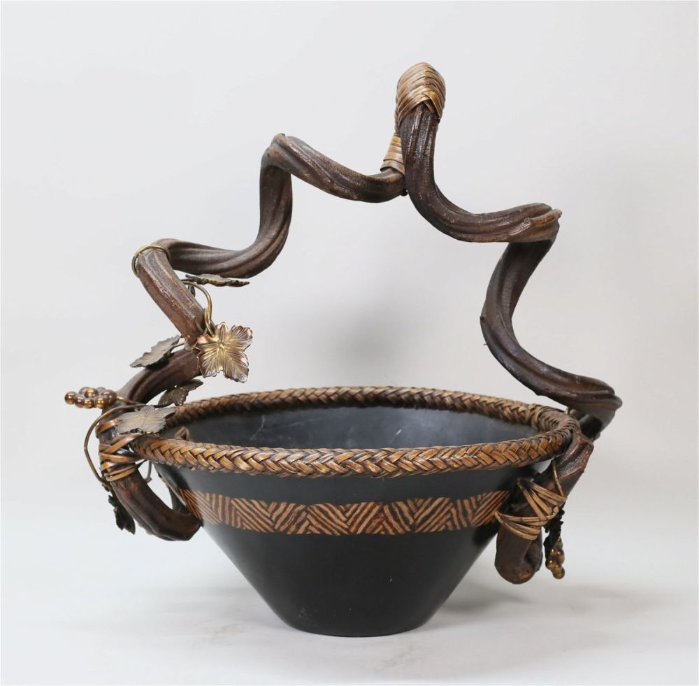 Lot 382: Maitland Smith Lacquer Basket