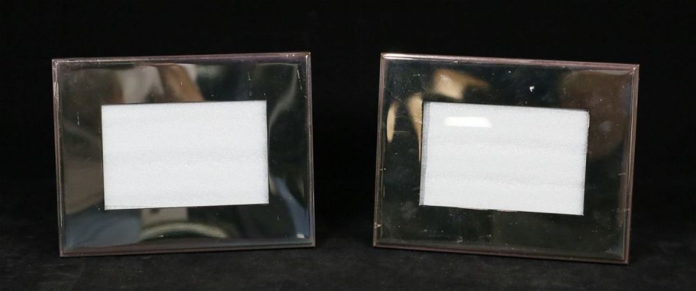 Lot 386: Pair of Restoration Hardware Silver Tone Frames