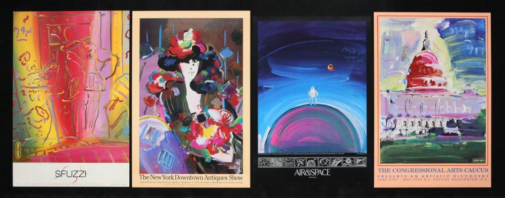 Lot 397: 4 Vintage Peter Max Offset Lithograph Posters