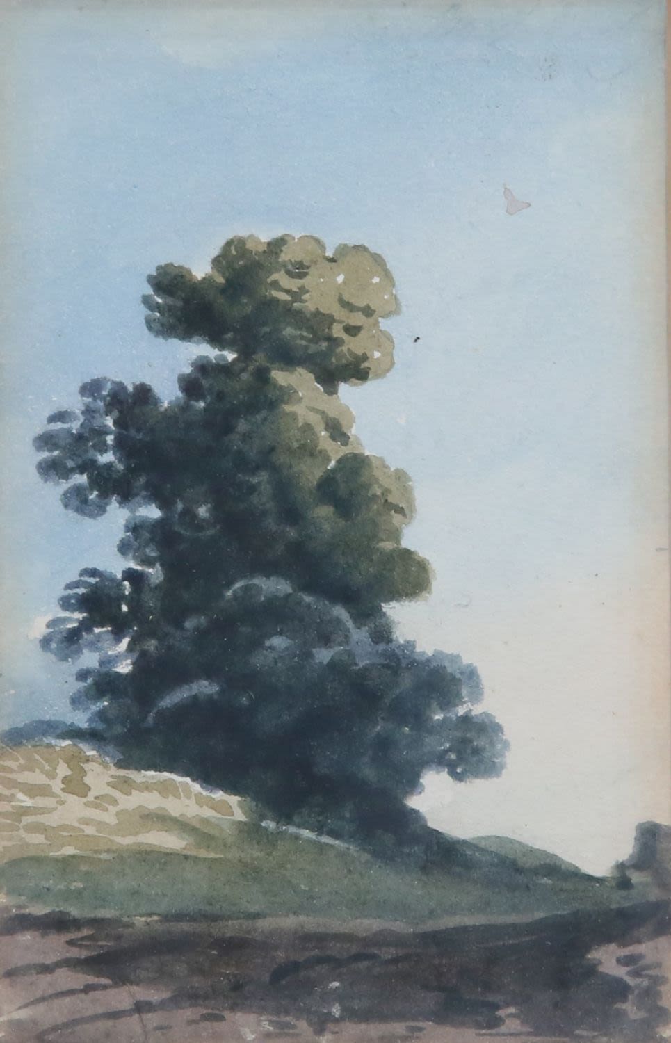Lot 402: Attributed to John Varley Watercolor Landscape