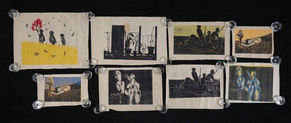 Lot 415: Arleen Targan 8 Block Prints