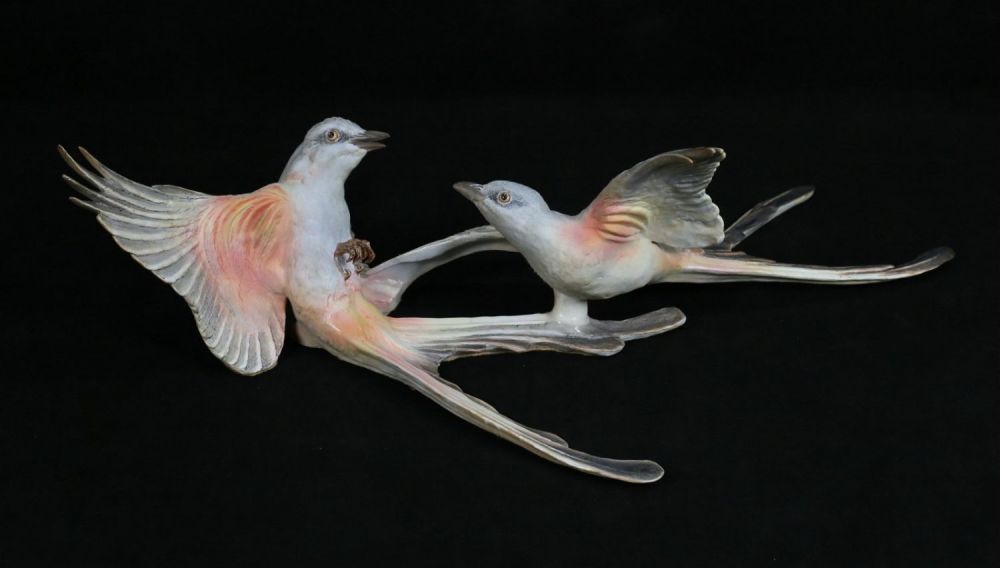 Lot 189: Royal Worcester Scissor Tailed Flycatcher Figure
