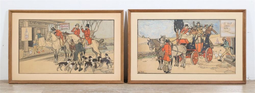 Lot 203: Dan Sayre Groesbeck 2 Illustrations