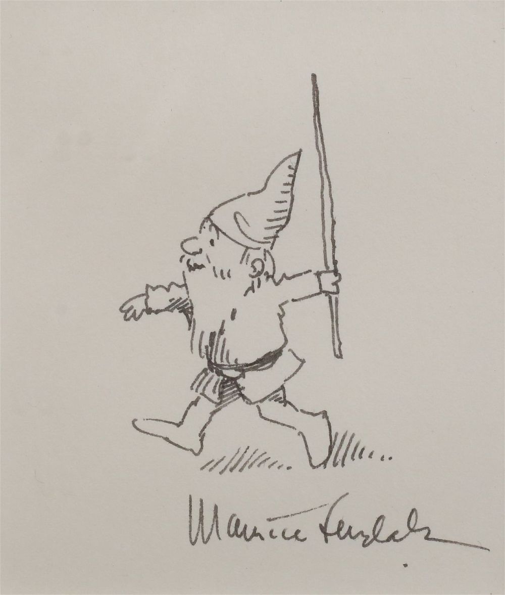 Lot 214: Maurice Sendak Pen & Ink Drawing Gnome