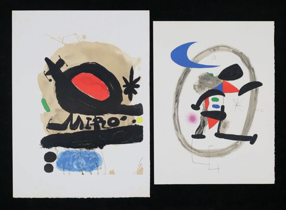 Lot 217: After Miro 2 Lithographs L'oiseau & Arlequin