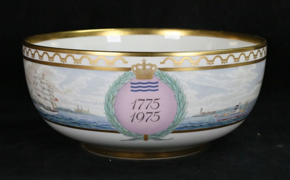Lot 242: Royal Copenhagen Porcelain Bicentenary Bowl