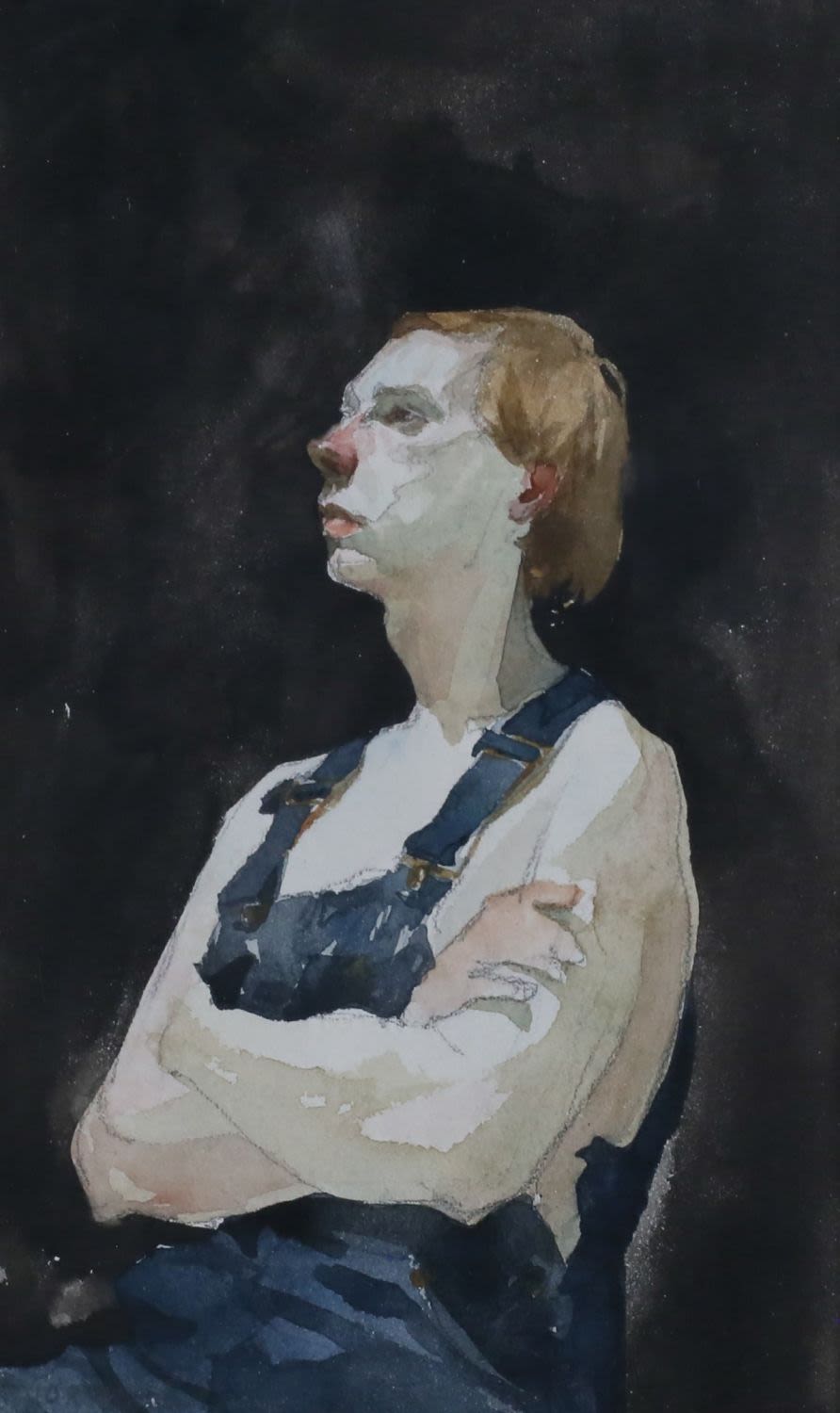 Lot 259: Bruce North Watercolor The Mime