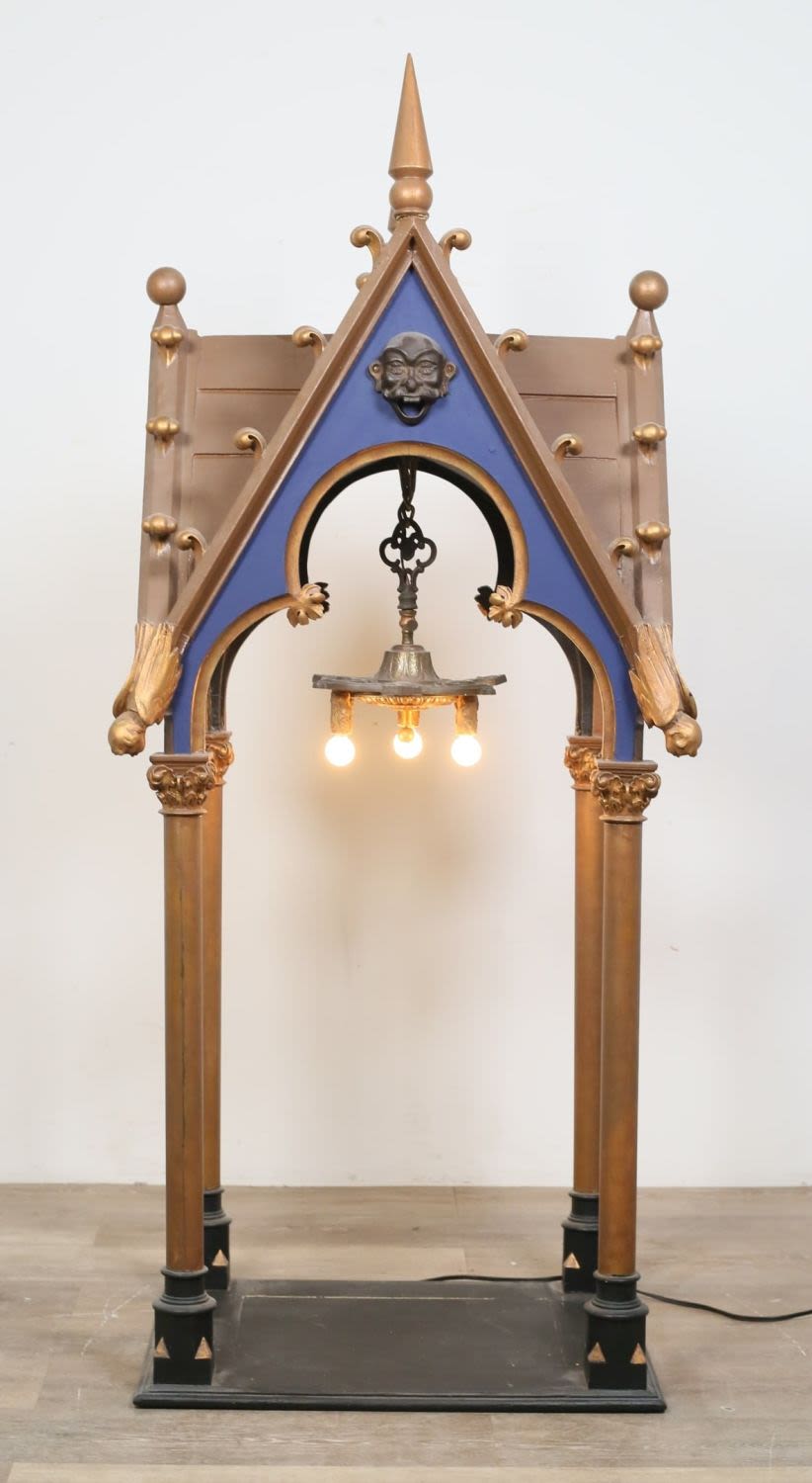 Lot 316: Gothic Style Shrine Lamp