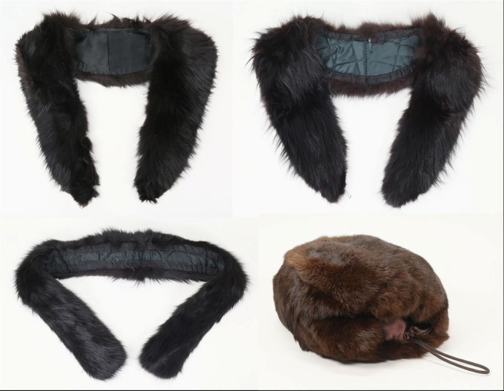 Lot 321: 3 Brown Mink Stoles and a Brown Muff