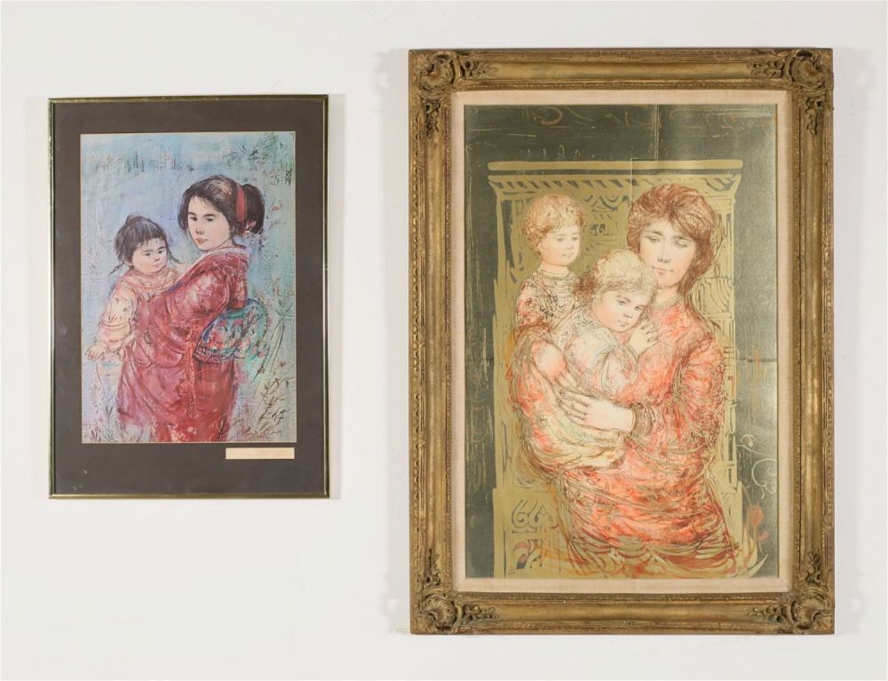 Lot 326: Edna Hibel Print & Lithograph