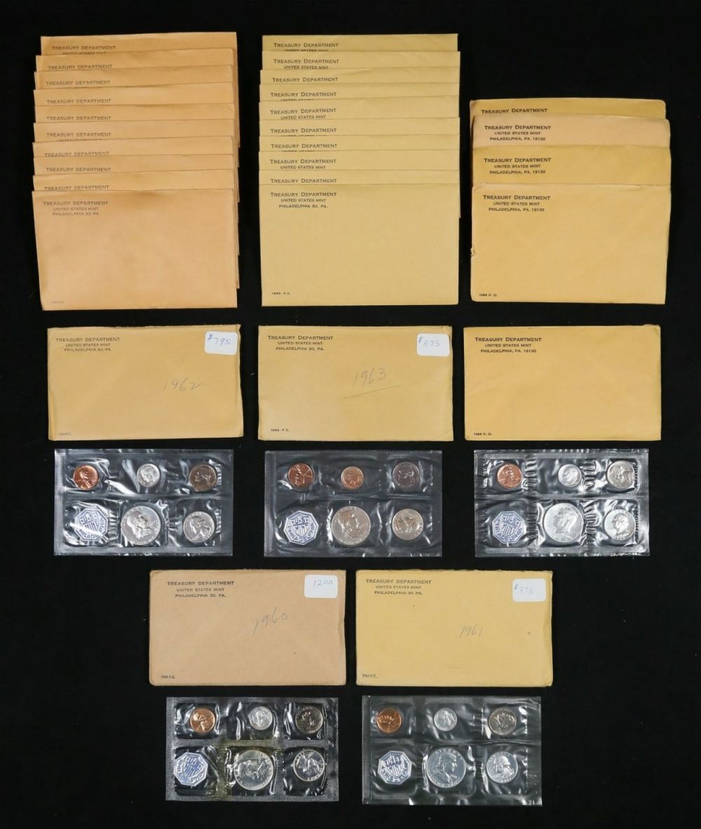 Lot 348: 29 United States Mint Silver Proof Coin Sets