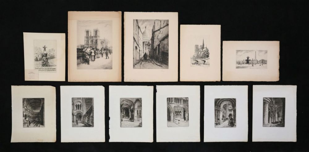 Lot 406: 11 Etchings James Grant, Charles Bird, L. Robin