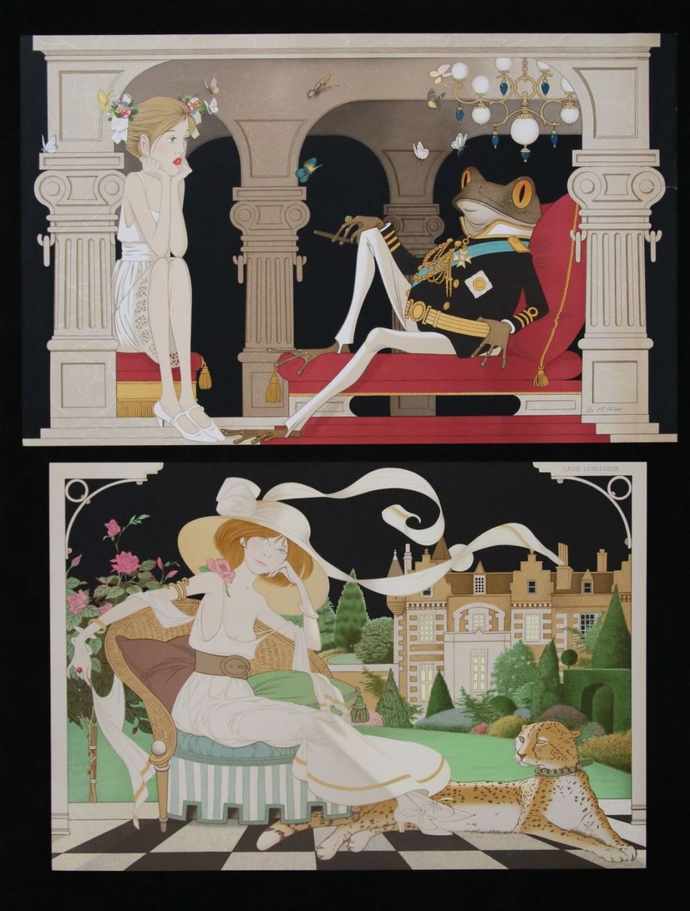 Lot 413: Philippe Henri Noyer 2 Lithographs Libellala, Frog