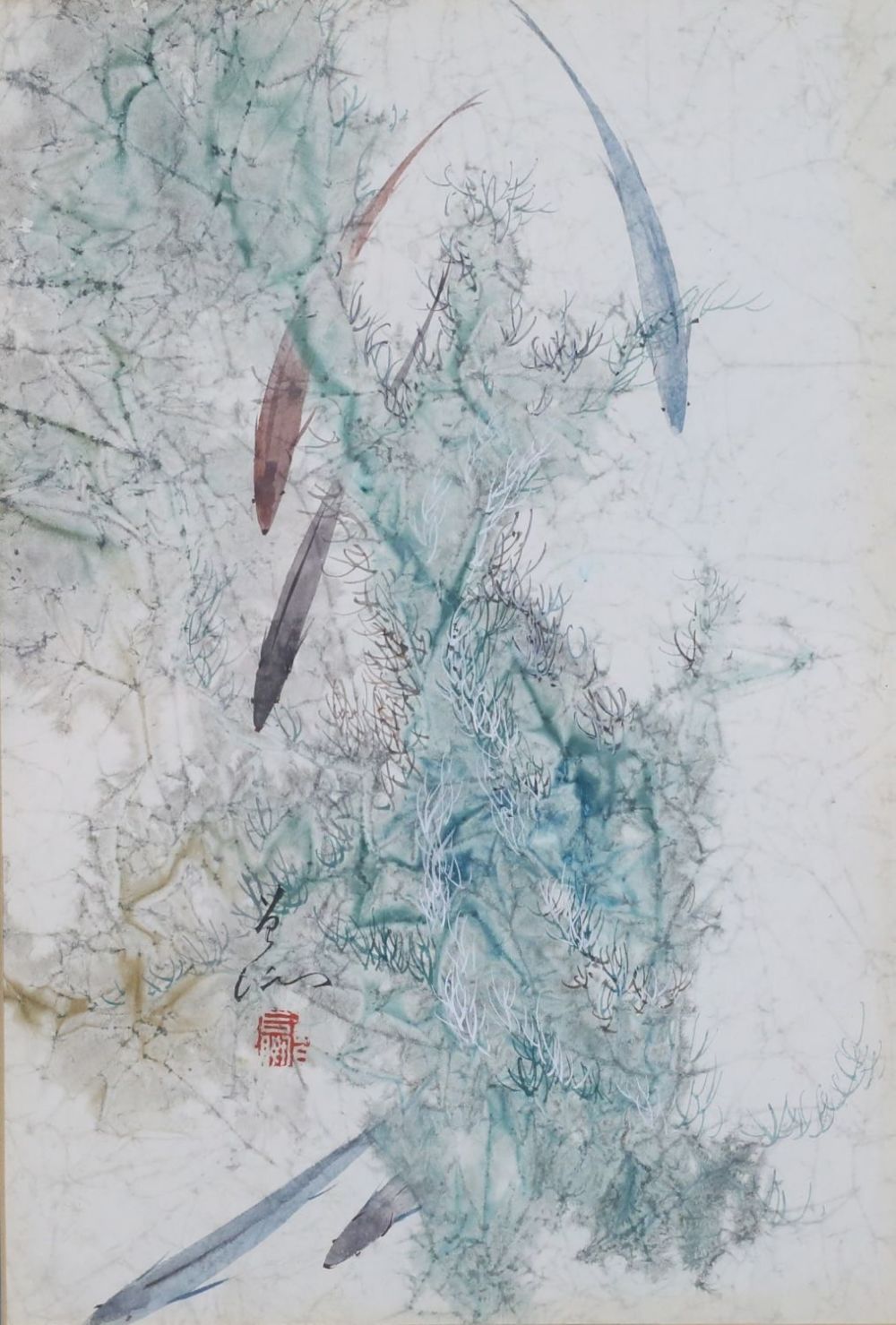 Lot 174: Japanese Watercolor Fish