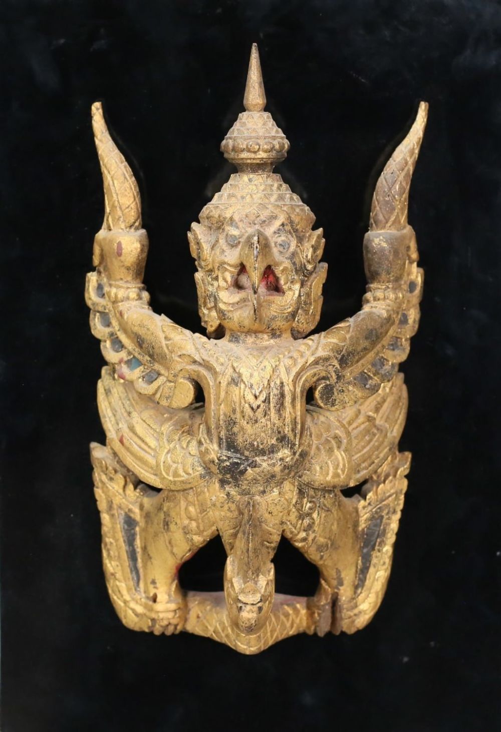Lot 237: Carved Gilt Wood Garuda