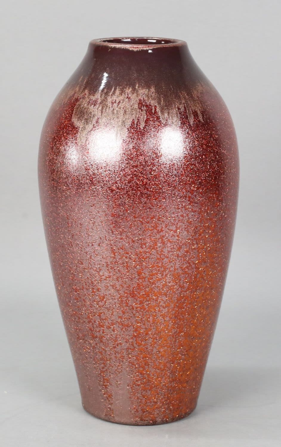 Lot 249: Goldstone Glaze Pottery Vase