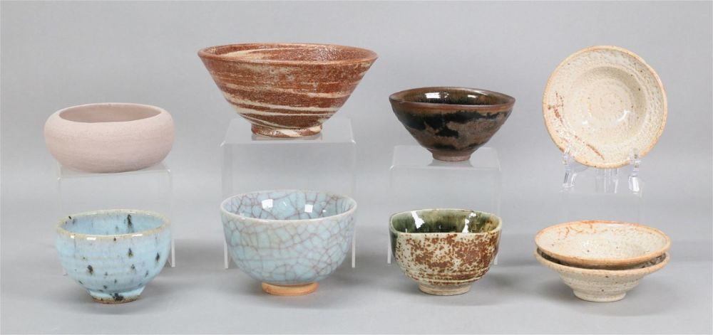 Lot 252: 9 Pieces Japanese Pottery