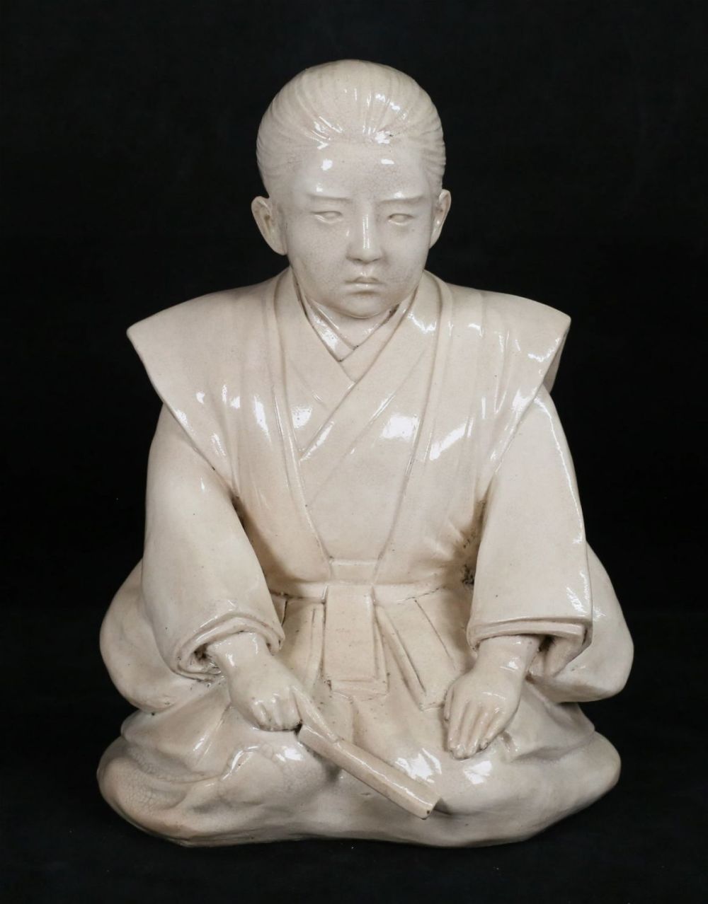 Lot 287: Japanese Pottery Seated Figure