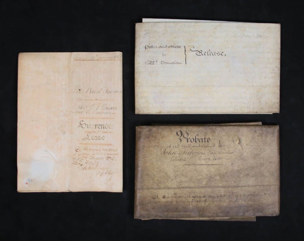 Lot 451: 3 Indentures 18th & 19th Century