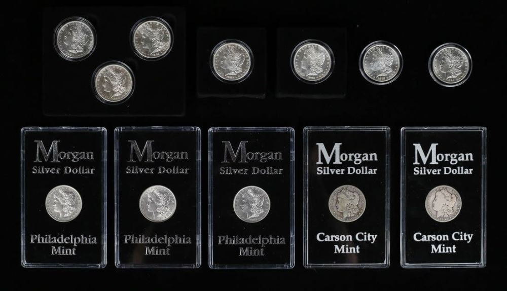 Lot 464: 12 Morgan Silver Dollars