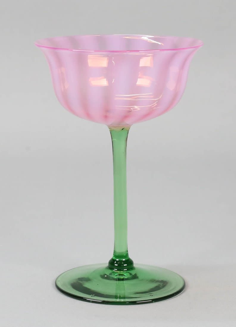 Lot 487: Steuben Oriental Poppy Champagne