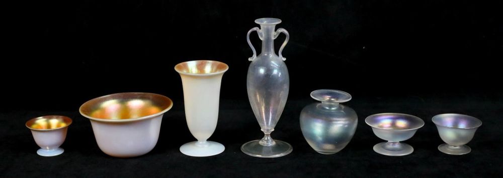 Lot 489: 7 Pieces Art Glass Steuben, Kosta