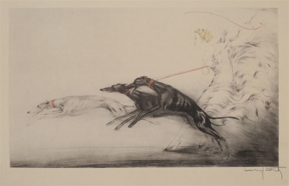 Lot 511: Louis Icart Aquatint Speed II