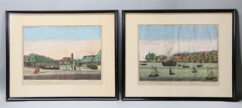 Lot 513: 2 Remondini Dutch View Engravings After R. Muys