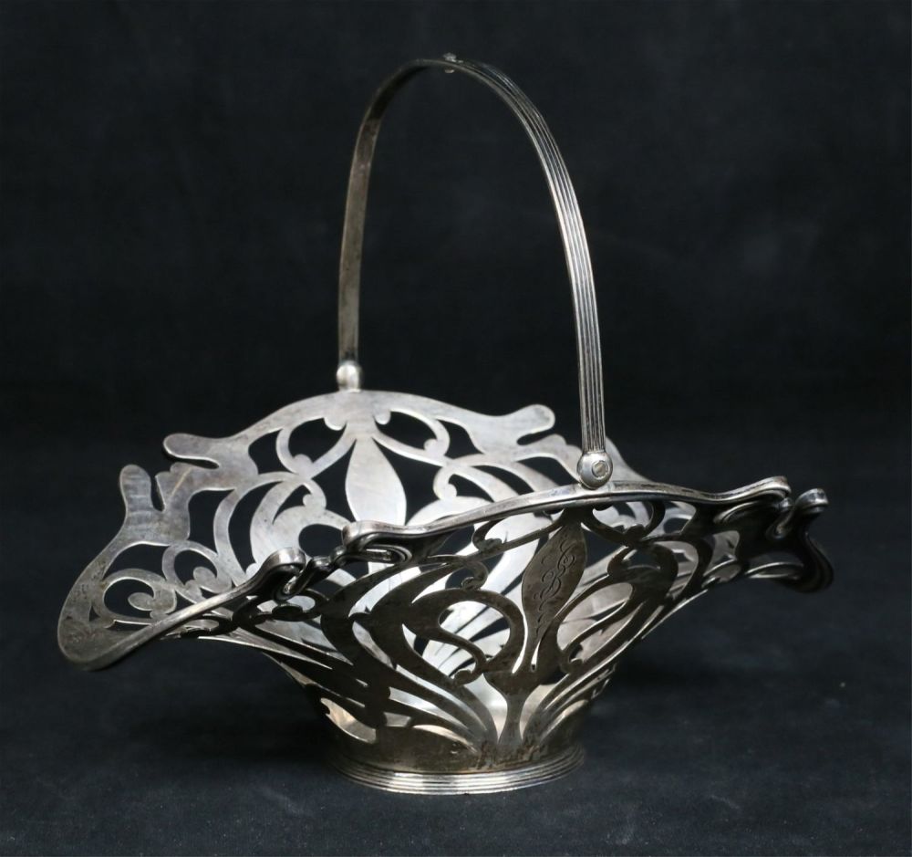 Lot 525: Black, Starr & Frost Sterling Openwork Basket