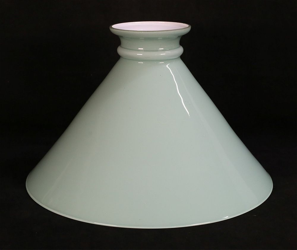 Lot 163: Green Cased Glass Shade